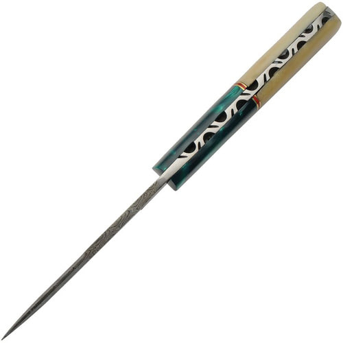 DAMASCUS FIXED BLADE KNIFE DM1370GNA-FAC archery