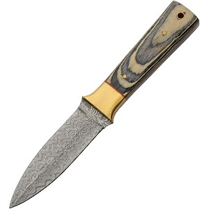 DAMASCUS FIXED BLADE KNIFE DM1379A-FAC archery