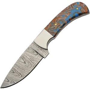 DAMASCUS FIXED BLADE KNIFE DM1381A-FAC archery