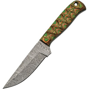 DAMASCUS FIXED BLADE KNIFE DM1376BRA-FAC archery